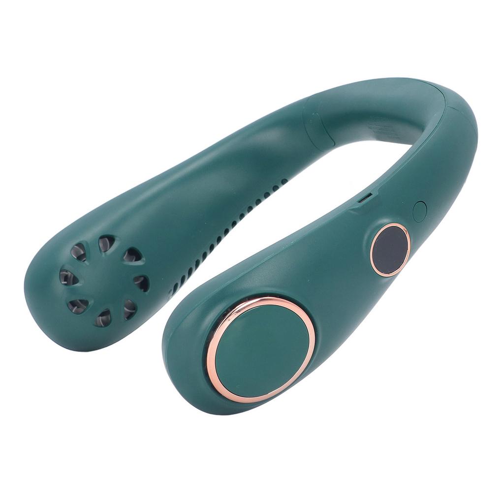 Portable Hanging Neck Fan LED Digital Display USB Strong and Quiet Hands Free Sports Bladeless Fans