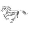 Retro Horse Brooch Galloping Horse Lapel Pin Decorative Horse Brooch Pin Clothes Accessory