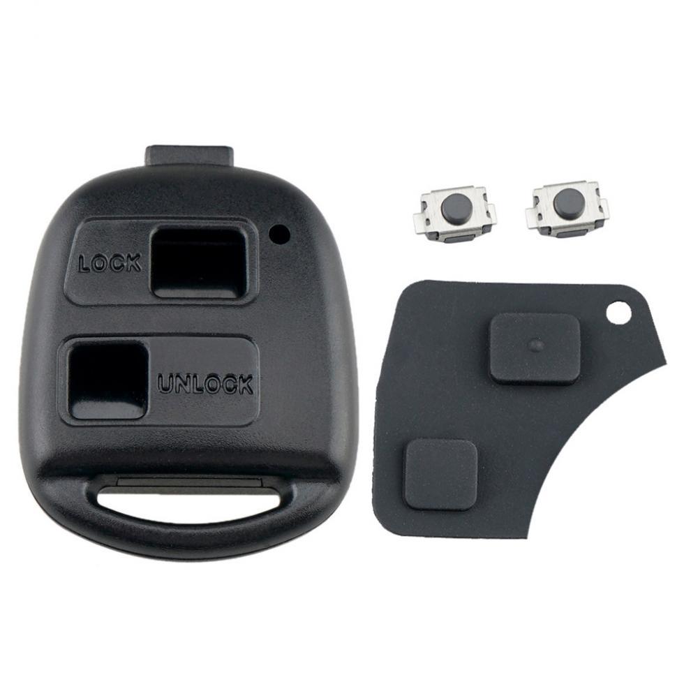 2/3-кнопочный корпус ключа для автомобиля, подходит для Toyota RAV4 Yaris Prado Corolla Land Cruiser Previa Tarago