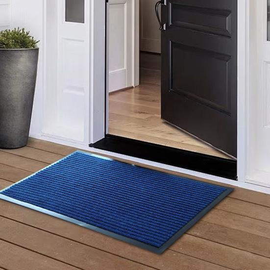 Коврик для пола с противоскользящим дизайном, ультратонкий профиль, придверный коврик, влагопоглощающий входной коврик, пескозащитный коврик для прихожей