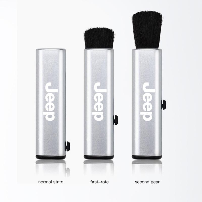 For Jeep 1Pcs Car Interior Cleaning Brush Air Vent Dust Removal Tools For Jeep Grand Cherokee Wrangler JK Gladiator Compass R
