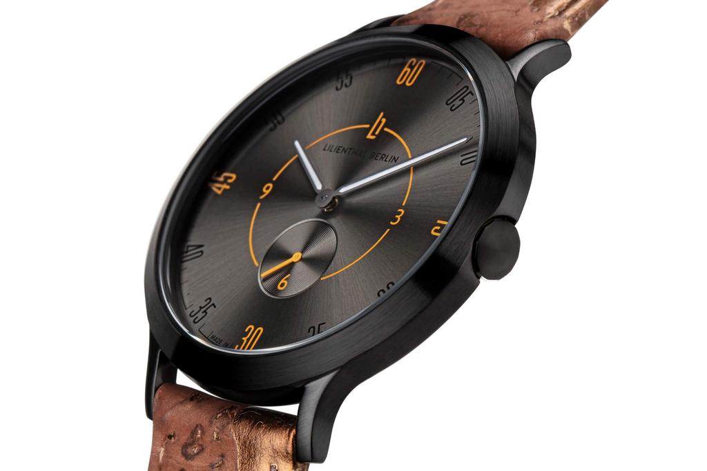 Lilianthal Berlin Brown Watch with Small Made in Men's Seconds, Germany, L01-111-B032G