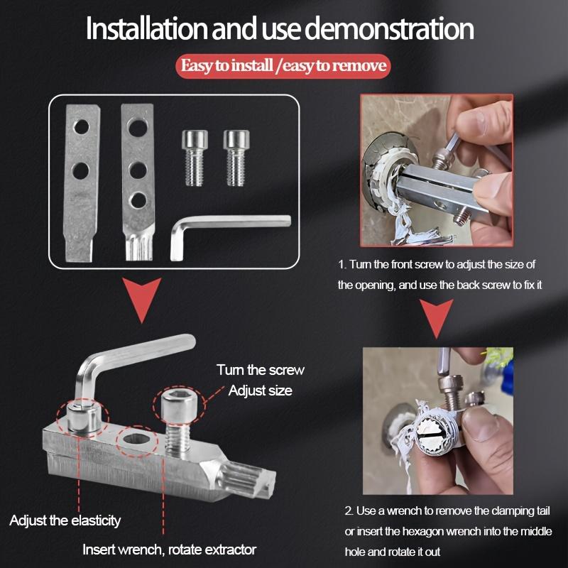 1/2 Комплект Угловых Вентилей Смесителя Экстрактор Сломанных Болтов, Универсальный Инструмент для Удаления Поврежденных Винтов, Бытовые Ручные Инструменты Сантехника