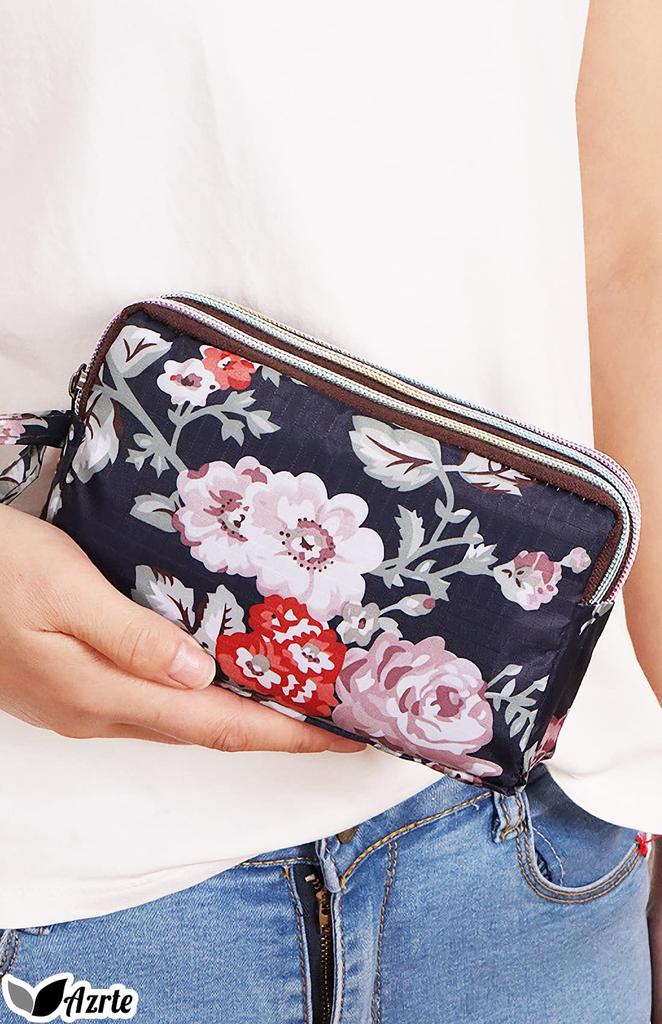 Azulte Travel Cute Small Item Lemon 131 Women's Pouch, Storage, Pattern, Yellow,