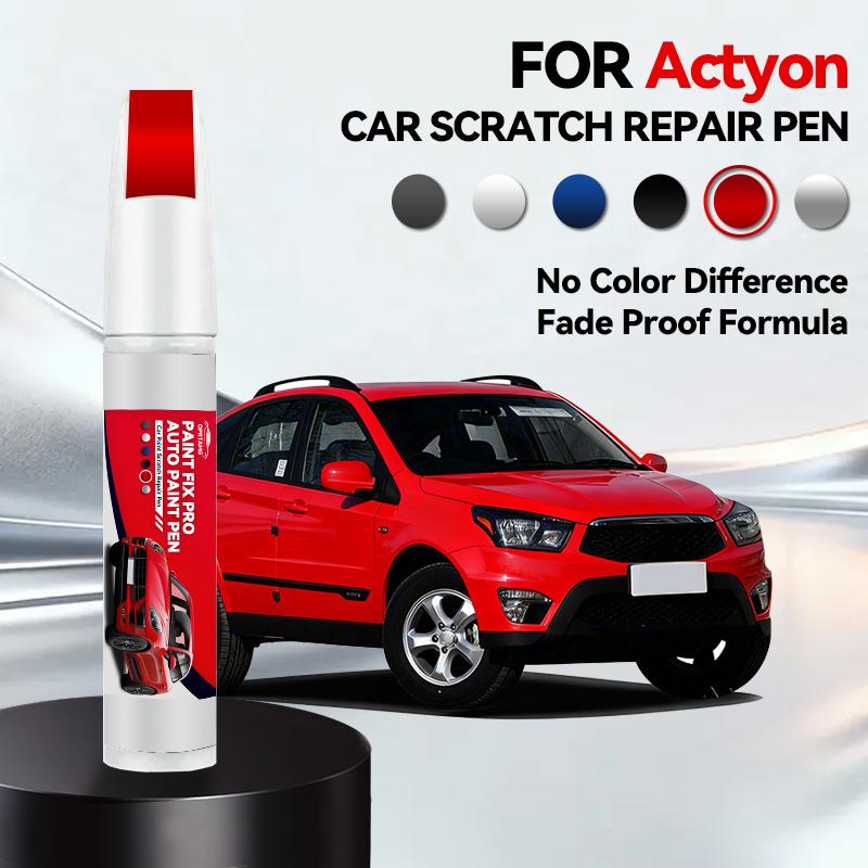 Для KGM SsangYong Actyon Ремонтная ручка для краски Подкраска Удаление царапин Сделай сам Автоаксессуары Grand White Iron Silver Space Black Blue