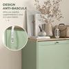 Shoe Cabinet, 3 Drop-Down Doors, 18 Pairs, 60x23.5x115cm, Green