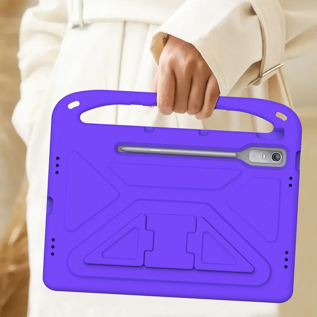 EVA Case for Lenovo Xiaoxin Pad Pro 2024 12.7" Tab P12 TB-370FU Kickstand Cover Kids Friendly with Portable Holder Shockproof