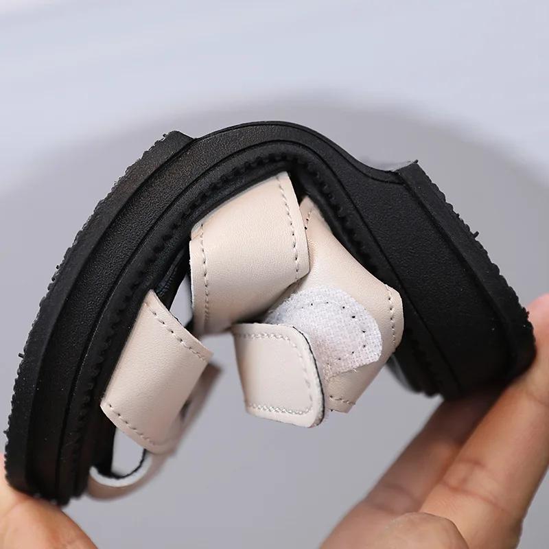 Children Shoes Designer Fashion Soft Soled Sandals Trendy Elegant Antiskid Girl Party Dresses Shoes Daily Versatile Casual Shoes