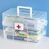 Сортировка хранения 3-слойная коробка для лекарств Пластиковый ящик для хранения лекарств Портативный медицинский шкафчик для офиса
