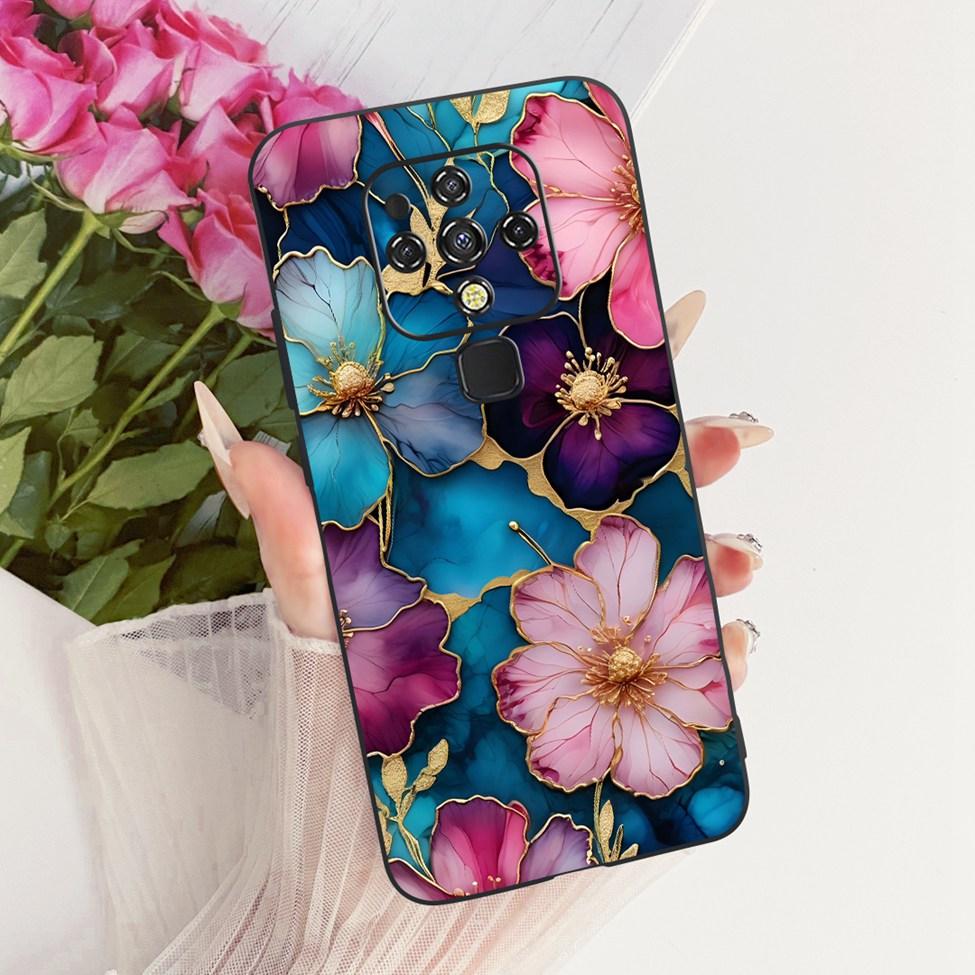 For Tecno Camon 16 CE7 CE7j CE9h Case For Tecno Camon 16 Pro Cover Cute Cat Fashion Butterfly Painted Casing