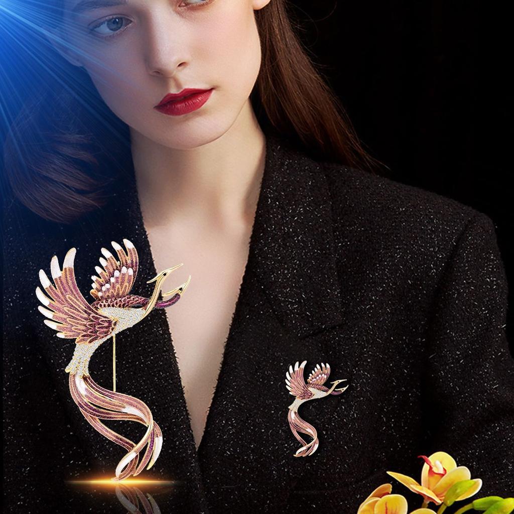 National Style, Elegant Temperament, Phoenix Arrival, Classic Luxury, Classic Coat Brooch, Elegant Coat Accessories