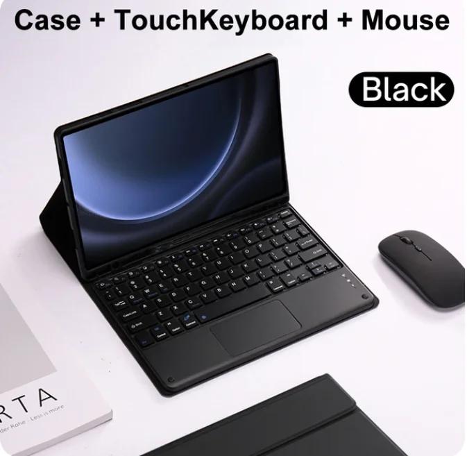 For Samsung Galaxy Tab S9 FE Cover 10.9 Inch Detachable Bluetooth Keyboard Case for Samsung Tab S9 FE 10.9" SM-X510/X516B Funda