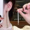 Серьги-подвески для длинных круглых лиц. Роскошные и нишевые дизайнерские серьги. Высококачественные и стильные серьги.