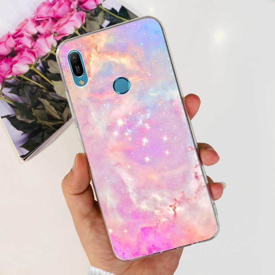 Чехол для Huawei Y6 2019 Y6 Prime 2019 Модный расписной чехол Прозрачный силиконовый чехол для телефона Для Huawei Y6s 2019 Y6 Pro 2019 Мягкий чехол