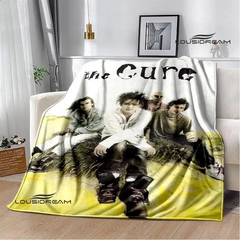 Рок-группа The cure Печатные одеяла Плед для пикника Теплые фланелевые одеяла Мягкое и удобное одеяло постельное белье Подарок на день рождения