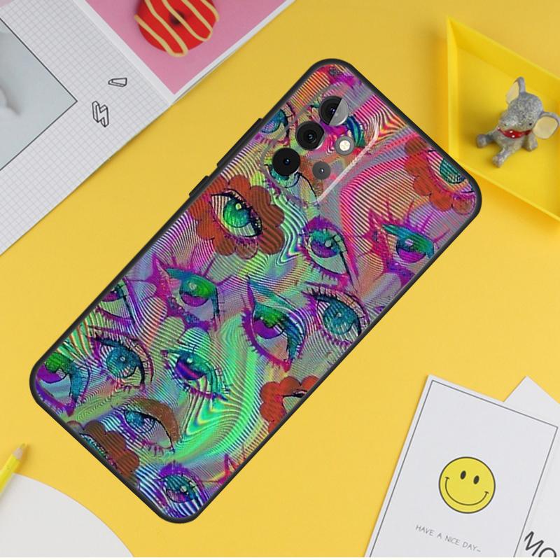 Чехол-иллюстрация глаза для Samsung Galaxy A54 A34 A14 A56 A52 A53 A16 A26 A36 A55 A35 A15 A32 A12 A33 A13 A17