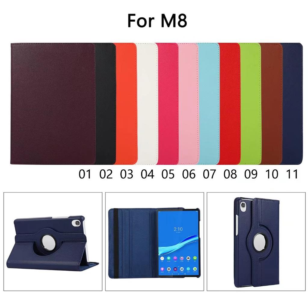 Для Lenovo Tab M8 TB-8505 8-дюймовый чехол-подставка с вращением на 360° M8 plus 8705 8-дюймовый противоударный однотонный чехол