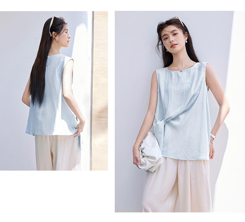 Summer Candy Colored Sleeveless Shirt