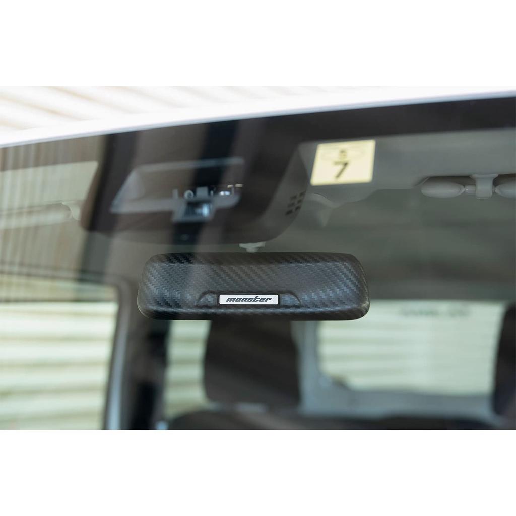 MONSTER SPORT Кожух зеркала заднего вида, под карбон для Suzuki Антибликовое зеркало OE 861000-7600M (Внутренний тюнинг, на двустороннем скотче)