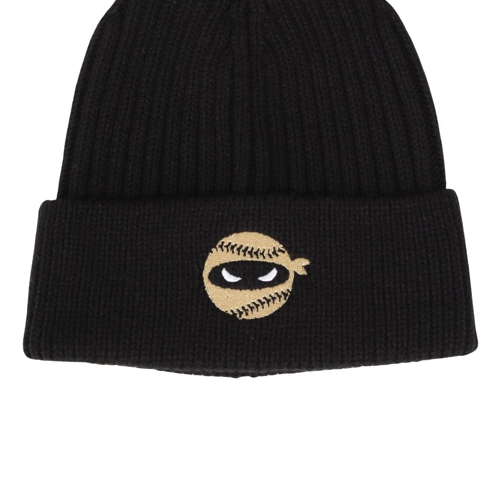 Шапочка с вышивкой BEANNIE BLACK [Pitching Ninja]