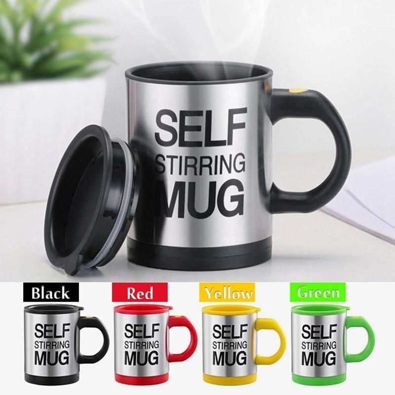 Hi Coffee Mug Self Stirring Quitter Travel Lazy Coffee Mixing Cup Home