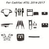 Для Cadillac ATSL 2014 2015 2016 2017 Аксессуары ABS Carbon Fiber Style Украшения для салона автомобиля Наклейки для отделки центральной консоли