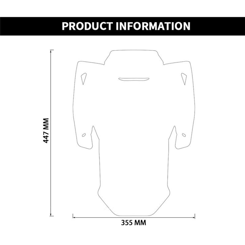 Authentic Motorcycle Windscreen Windshield Wind Shield Deflector For TMAX T-MAX 560 TMAX560 T-MAX560