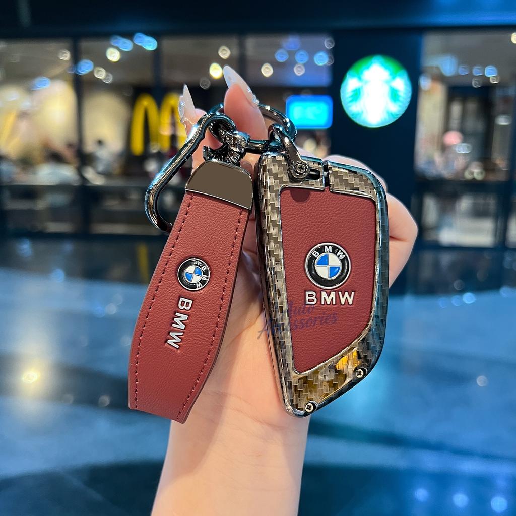 DKHN5 Car Key Case Case Shell Holder Protection For BMW X4 X3 X1 X6 X5 Series 1 2 3 4 5 6 7 F40 G20 G31 F34 F15 Ix3 Keychain Accessory