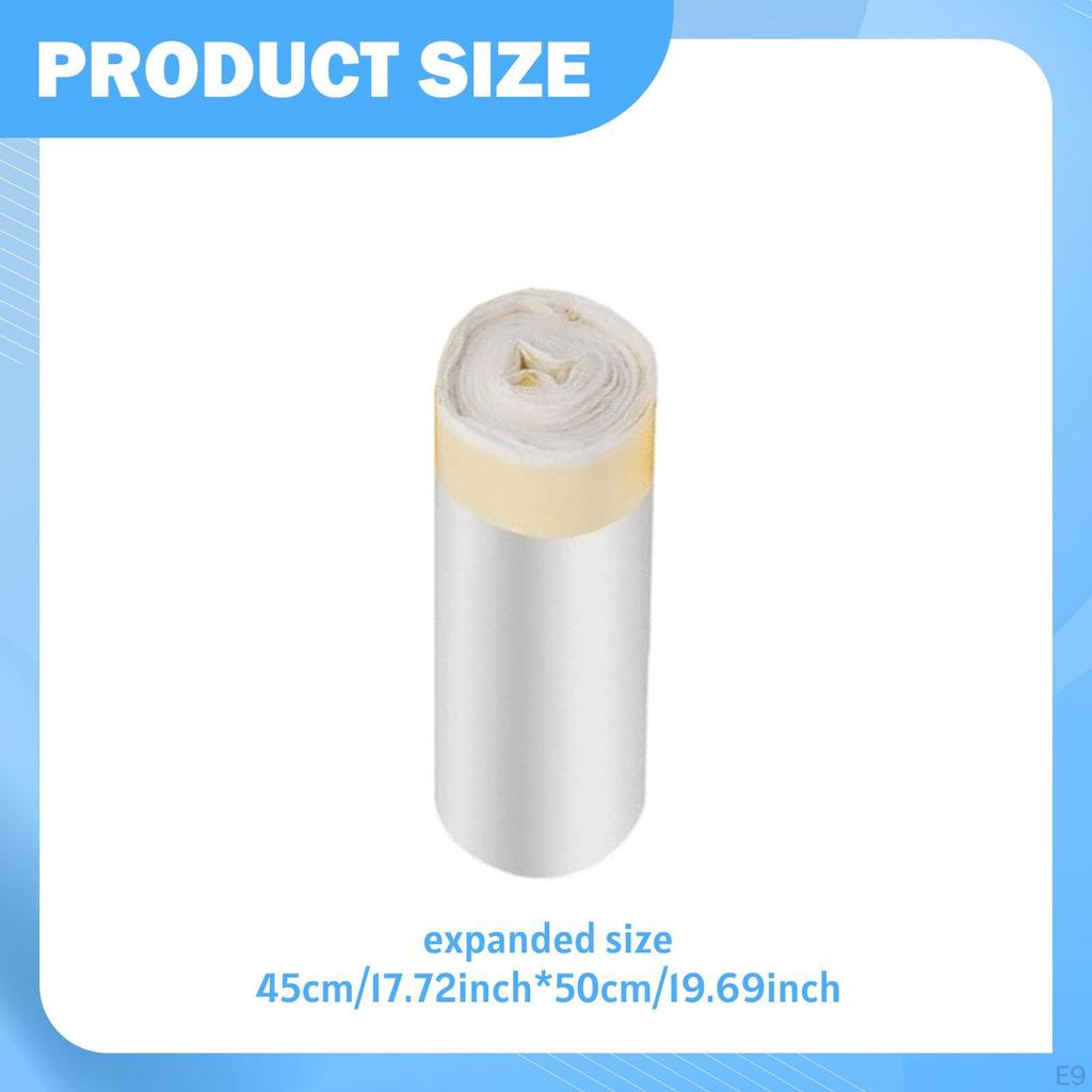 15Pcs Cat Litter Box Liners Thickened Trash Bags Automatic White