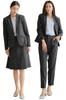 Костюм для собеседования [RIRIYĀNO] Женский костюм, Набор из 3 предметов, Набор, Костюм, Брюки, Юбка, (Размер 15, Угольный)