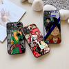 KK-41 One Piece Poster Soft Black Case for iPhone XR 14 15 11 12 13 6 7 8 X XS Pro Max Samsung S22 S23 S21 S24 FE Ultra S8 Plus