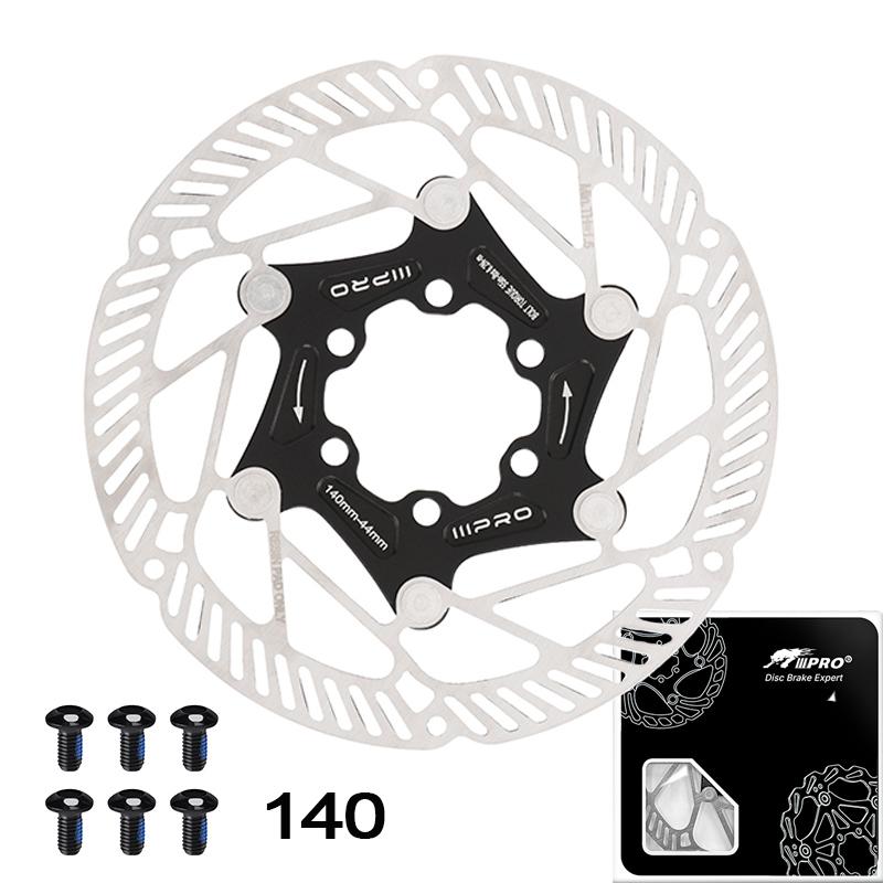IIIPRO Bicycle Brake Disc Rotor 140/160/180/203MM Road Bike Brake Disc Heat Dissipation 6 Bolts Bicycle Floating Rotor