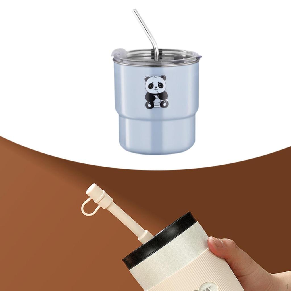 Stainless Steel Tumbler 450ml Reusable Mug Drinking Bottle for Activities Hiking Playground