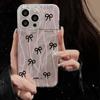 Ins девчачье сердце бант для iPhone17promax Apple 16 лазерный чехол для телефона 14/15 большое отверстие 13