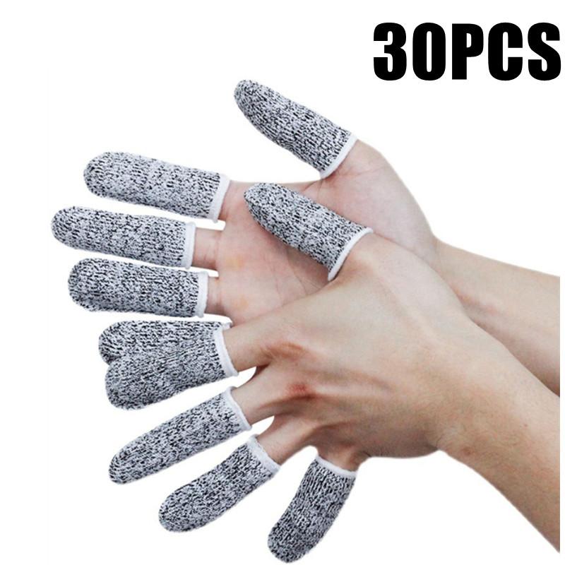 10/20PCSCut Resistant Finger Cots Finger Sleeve Protectors Reusable Finger Glove Fingertip Covers for Sewing Cutting Handicrafts