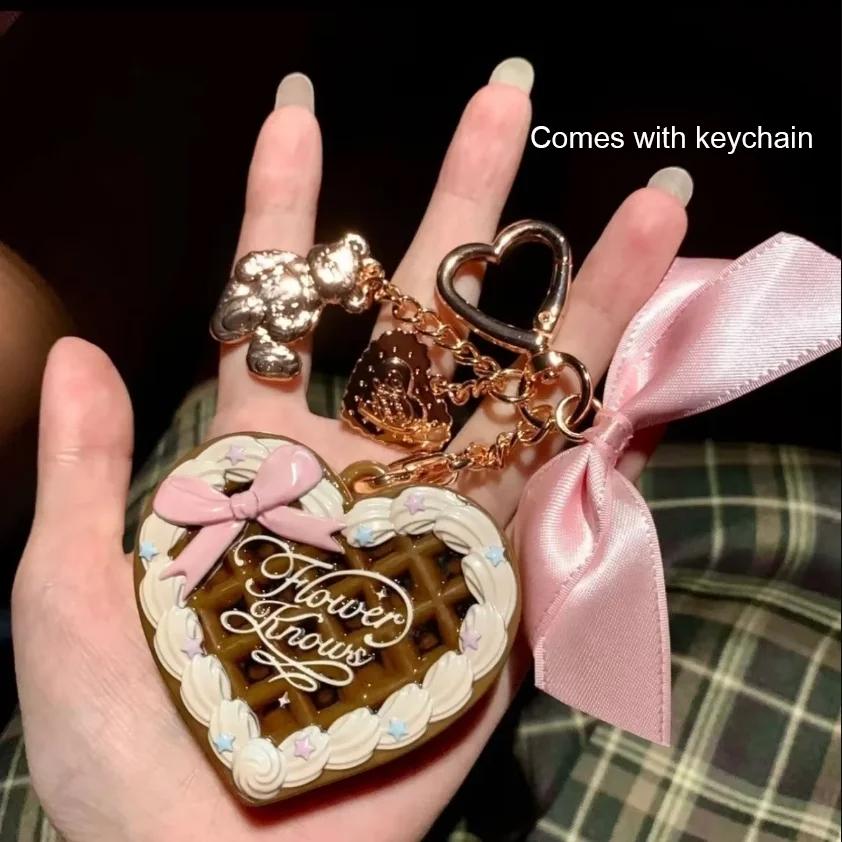 Flower Knows THE SWEETIE BEAR Мини Медовая Пудра для Лица Кулон Макияж Осветляющий Стойкий Контроль Жирности Пудра-Основа Косметика