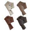 Windproof Kids Neckerchief Button Design Children Muffler Korean Short Neckerchief  Autumn Winter