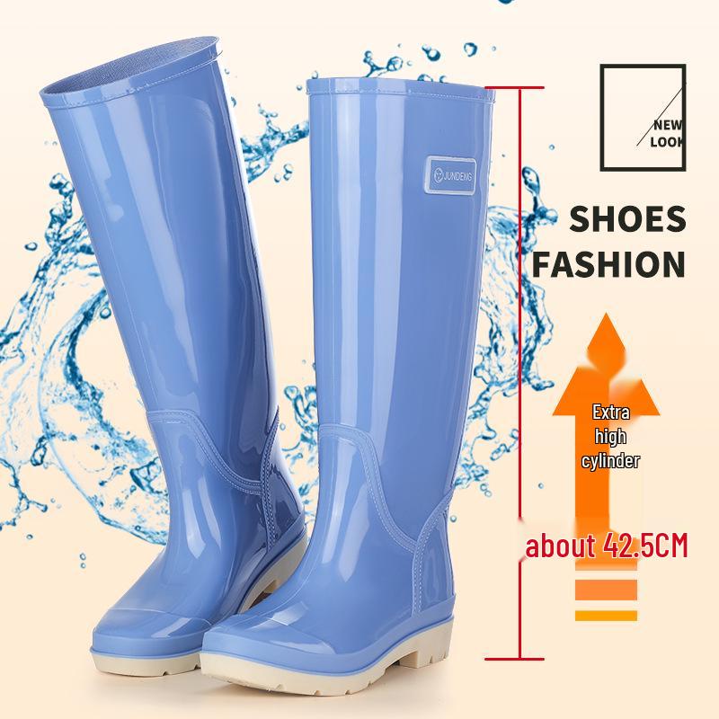 Очень высокие водонепроницаемые резиновые сапоги с прочной нескользящей подошвой - Доступны в различных цветах