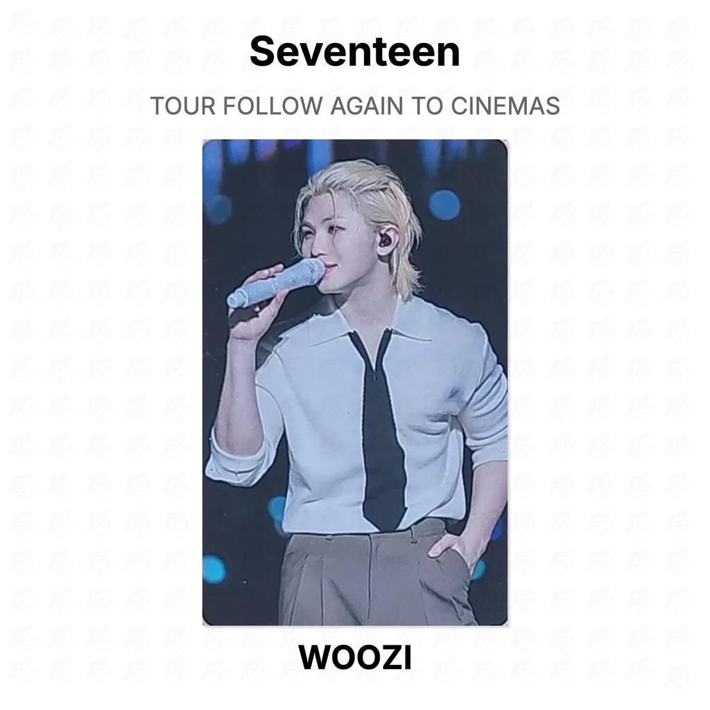 Seventeen СЛЕДУЙТЕ ЗА ТУРОМ СНОВА В КИНО Official Photocard