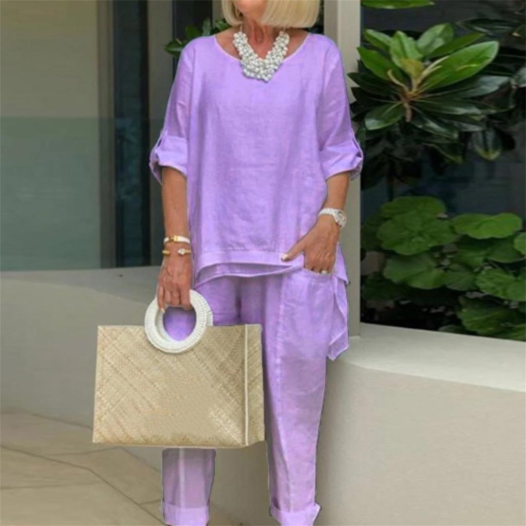 Женские костюмы-двойки, повседневные комплекты с широкими брюками и пальто с длинным рукавом