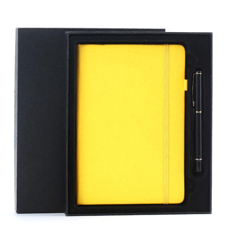 «Блокнот формата А5 в твердом переплете с полиуретановым ремешком, настраиваемым логотипом, свежим и простым дизайном»