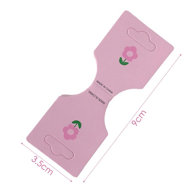 50 шт. розовый цветок складной упаковочный картон для ожерелья ручной работы браслет головной убор повязка на голову дисплей карты розничная торговля подвесные этикетки