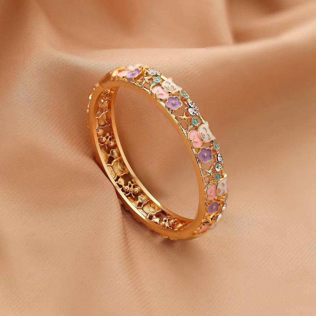 Widney Beijing Cloisonné Children's Open Diamond Bracelet - National Style Gift