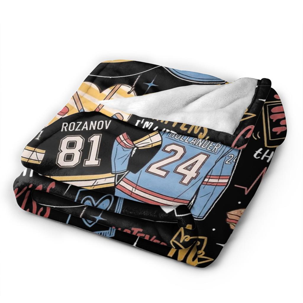 Heated Rivalry TV Show Hollanov Blankets Flannel Funny Warm Throw Blanket for Home Restaurant Winter