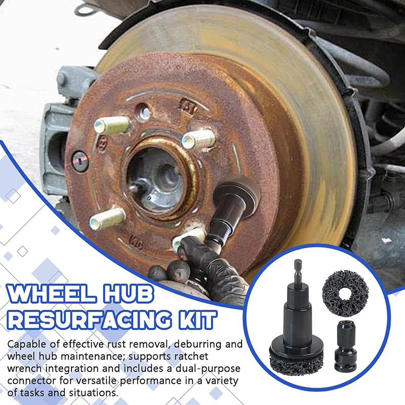 Инструмент для чистки ступицы колеса автомобиля, набор для шлифовки шпилек и ступицы, для гаек, легковых и грузовых автомобилей