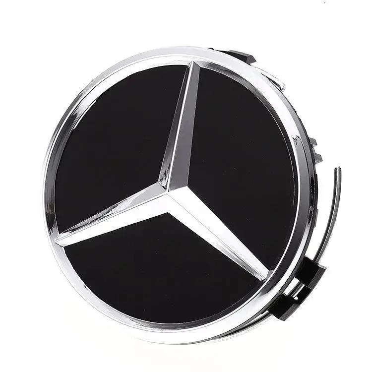 Car Sticker For Mercedes Benz 75MM Car Styling Wheel Center Covers Hub Caps Replacement For Mercedes Benz W211 W203 W204 W210 W1