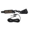Soundhole Pickup Volume Tone Control 6 Hole Guitar Pickup for Acoustic Electric Guitar Black
