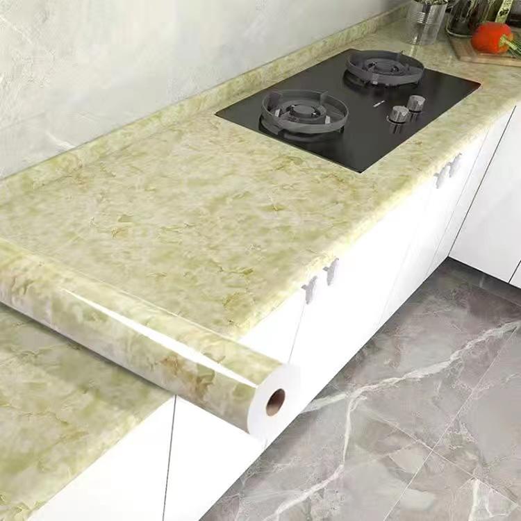 5 M Pearl White DIY Decorative Film PVC Self Adhesive Wall Paper Furniture Renovation Stickers Kitchen Waterproof Oil-proof Marble Wallpaper
