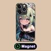 HSR Huohuo Стеклянный чехол MagSafe для мобильного телефона iPhone 17 16 15 14 13 12 11 Air Pro Max Plus Mini Цветная крышка