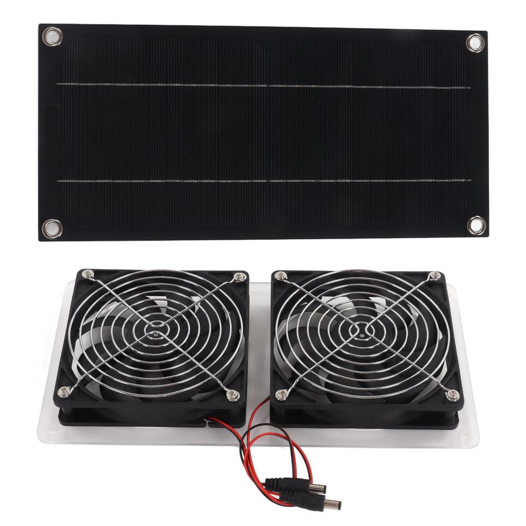 Комплект вентилятора на солнечной панели Водонепроницаемый Портативный Экологичный Солнечный вытяжной вентилятор для улицы 100 Вт 12 В Одинарная панель